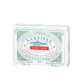 ALBERT MENES Traditionally Prepared Organic Sardines 115g