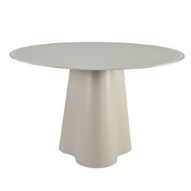 ZAGO Dining Table Trefle Glass 120cm