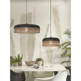 GOOD&MOJO Set of 2 Hanging Lamp Ubud Bamboo