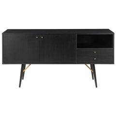 ZAGO Sideboard Verona metal legs black oak 160cm