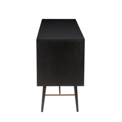 ZAGO Sideboard Verona metal legs black oak 160cm