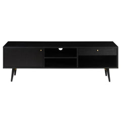 ZAGO TV Cabinet Verona metal legs black oak 160cm
