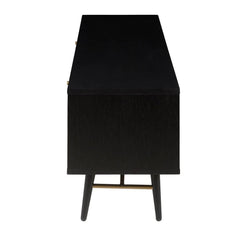 ZAGO TV Cabinet Verona metal legs black oak 160cm