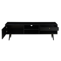 ZAGO TV Cabinet Verona metal legs black oak 160cm
