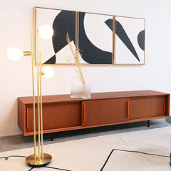 FURNIFIED TV Cabinet Oskar Teak 220cm