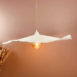 OPJET PARIS Suspension Light Louise Paper Mache White