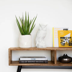 ZAGO Console Table Woody Teak Metal 115cm