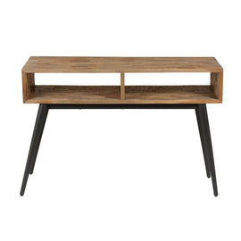 ZAGO Console Table Woody Teak Metal 115cm