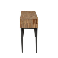 ZAGO Console Table Woody Teak Metal 115cm