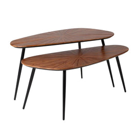 ZAGO Coffee Table Woody set of 2 Teak 84cm