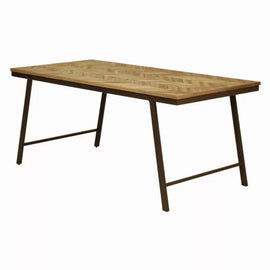 ZAGO Woody Recycled Teak Dining Table 180cm