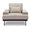 ZAGO Armchair Yoko Corduroy Fabric Beige