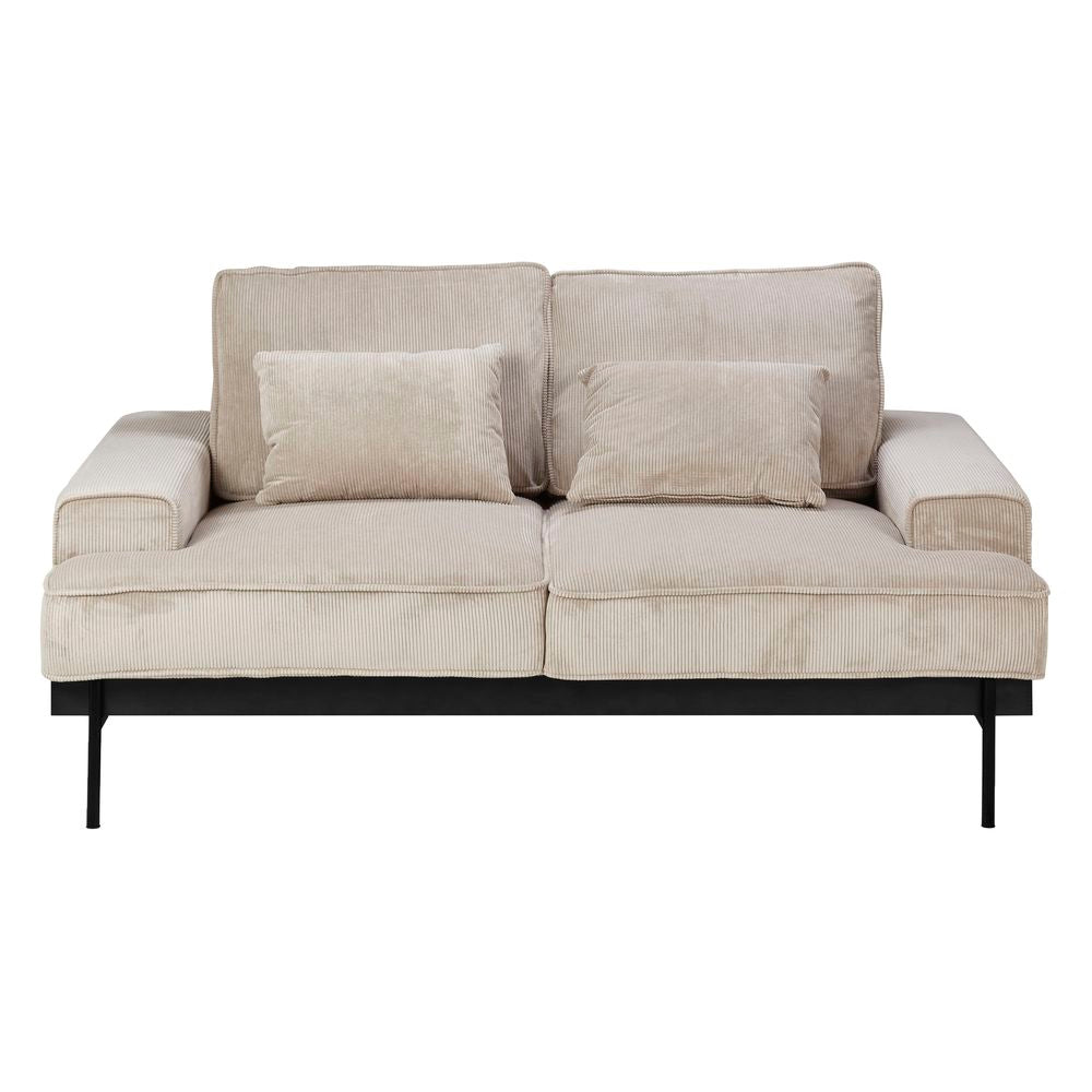 ZAGO 2-Seater Sofa Yoko Corduroy Fabric Beige