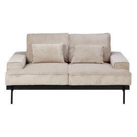 ZAGO 2-Seater Sofa Yoko Corduroy Fabric Beige