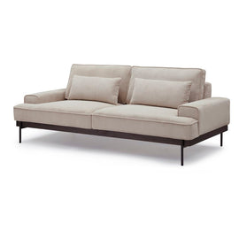ZAGO 3-Seater Sofa Yoko Corduroy Fabric Beige