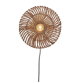 GOOD&MOJO Wall Lamp Zanzibar Rattan 40cm