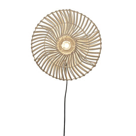 GOOD&MOJO Wall Lamp Zanzibar Rattan 40cm