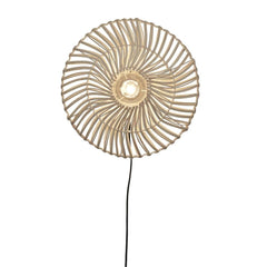 GOOD&MOJO Wall Lamp Zanzibar Rattan 40cm
