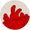 LA CHANCE Rug Anemone Shades of Red Circle ø230cm
