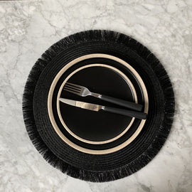 OPJET PARIS Plate Wabi Sandstone Black 20cm