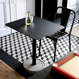 LYON BETON Bistro Table Donut Rectangular