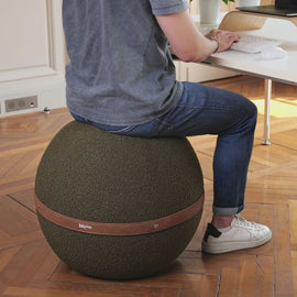 BLOON PARIS Inflated Seating Ball Terry Fabric Olive Green