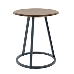 HARTO Stool Gustave Walnut slate grey metal 45cm