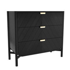 HARTO Chest of Drawers Marius Tinted Black Oak