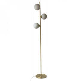 OPJET PARIS Floor Lamp Edmond 3 Globes Brass Metal 152cm