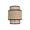OPJET PARIS Wall Light Solaire Natural Raffia Black 30cm