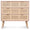 OPJET PARIS Dresser Roro 3 Drawers Wood & Rattan 80cm