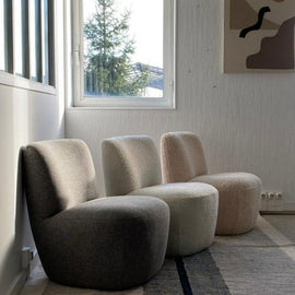 OPJET PARIS Armchair Eva Natural Terry Fabric