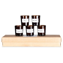 OPJET PARIS Set of 5 Mini Candles Timeless In Glass 5cm