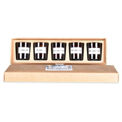 OPJET PARIS Set of 5 Mini Candles Timeless In Glass 5cm