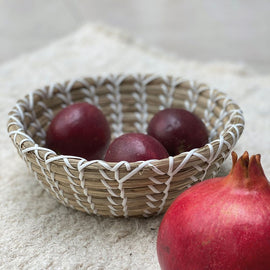 OPJET PARIS Handmade Basket Artisan Vegetable Fibers 22cm