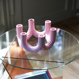 &KLEVERING Candle Holder Churros Pink