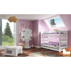 MATHY BY BOLS Kids Bunk Bed Dominique pine wood 149cm