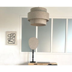 OPJET PARIS Suspension Light Solaire Natural Linen 50cm