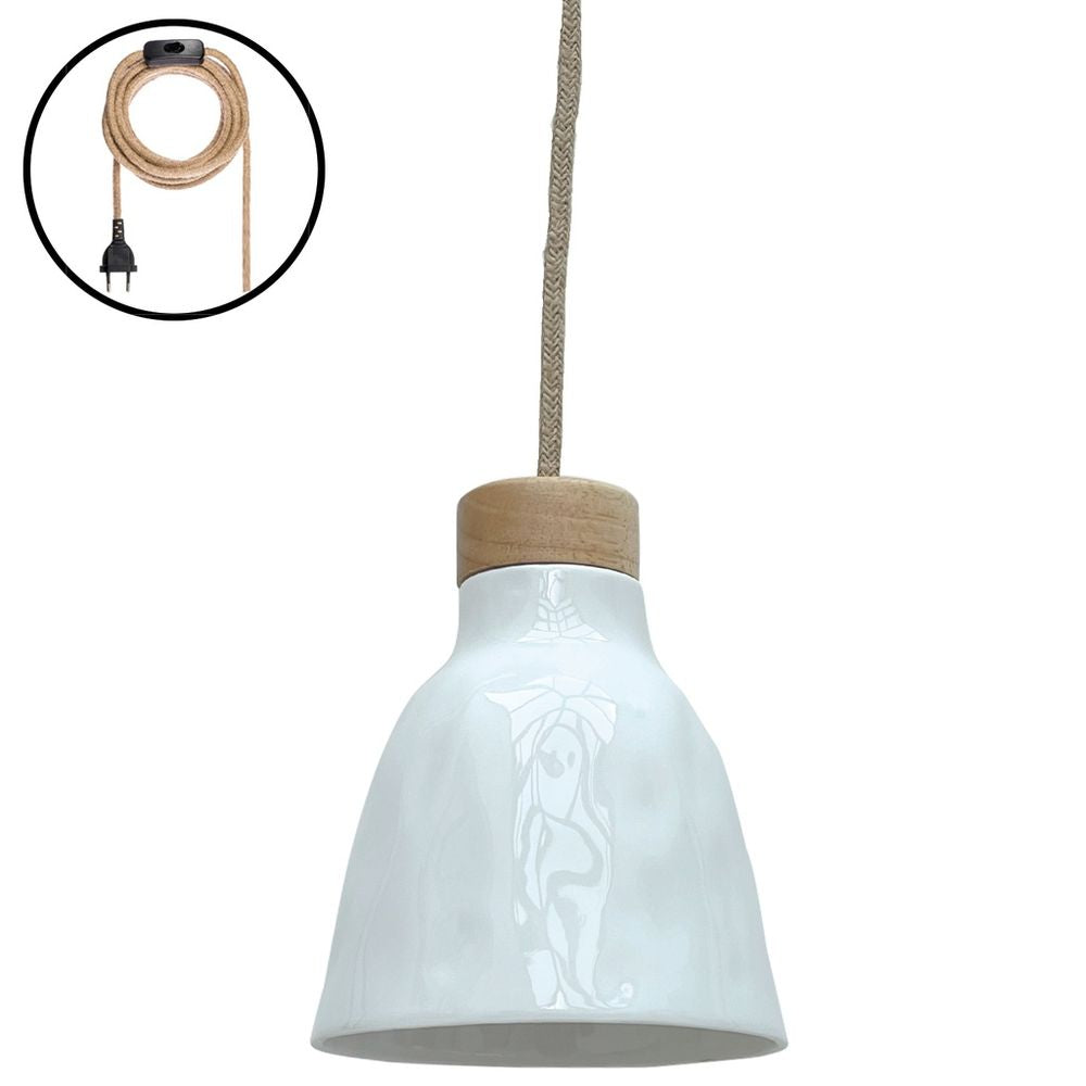 OPJET PARIS Suspension Light Rosinette Ceramic Wood 15cm