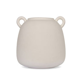 OPJET PARIS Textured Ceramic Vase Marti White 17cm