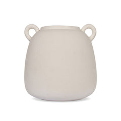 OPJET PARIS Textured Ceramic Vase Marti White 17cm