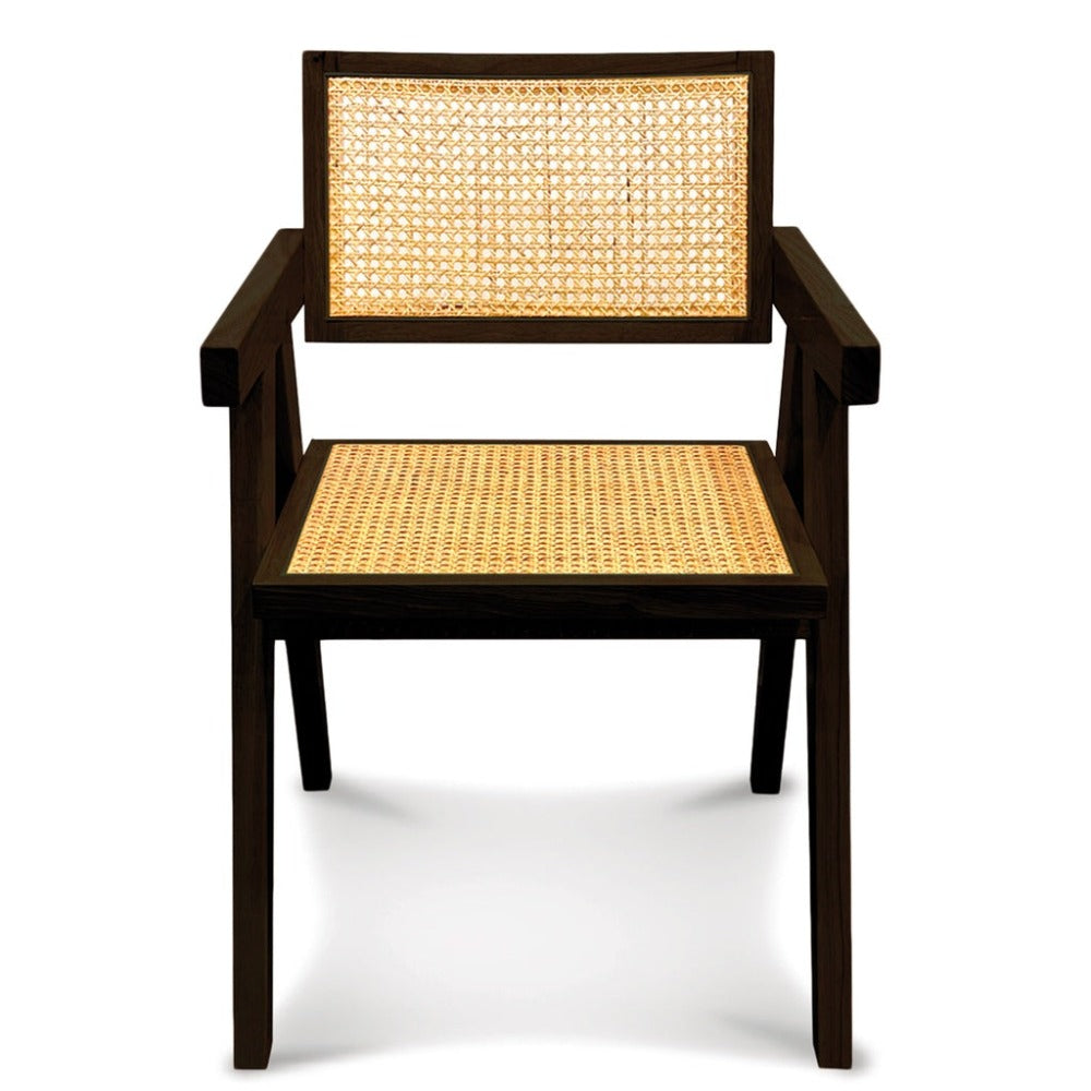 OPJET PARIS Armchair Friendly Black Natural Cane