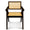 OPJET PARIS Armchair Friendly Black Natural Cane