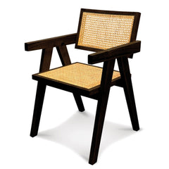 OPJET PARIS Armchair Friendly Black Natural Cane