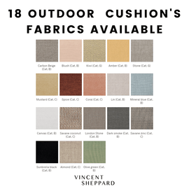 VINCENT SHEPPARD Dining Chair Lena Teak Base Outdoor