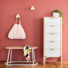 HARTO Tall Chest Marius Natural Walnut