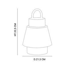 MARKET SET PorTable Table Lamp Singapour 32,5cm