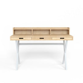 HARTO Desk Hyppolite Oak & White