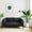 TIPTOE Sofa Easy 2 Seats Gabriel Fabric Graphite Black Steel Structure 225cm