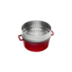 STAUB Cocotte Round With Steamer 26 cm